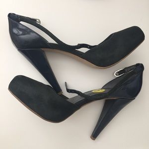 CK ankle strap heels